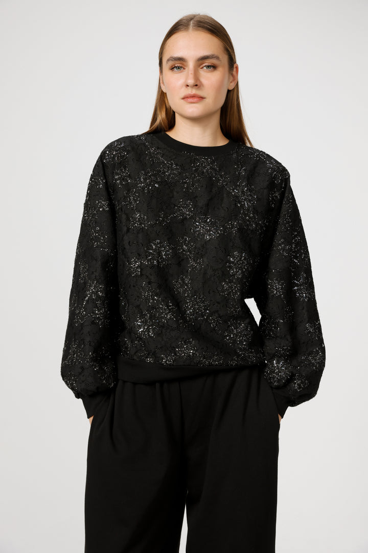 Champagne Black Sweatshirt