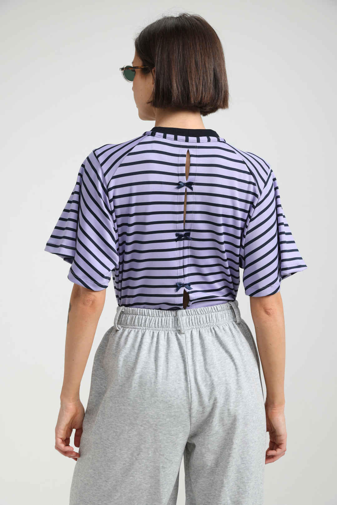 Candy Lilac Striped Bodysuit