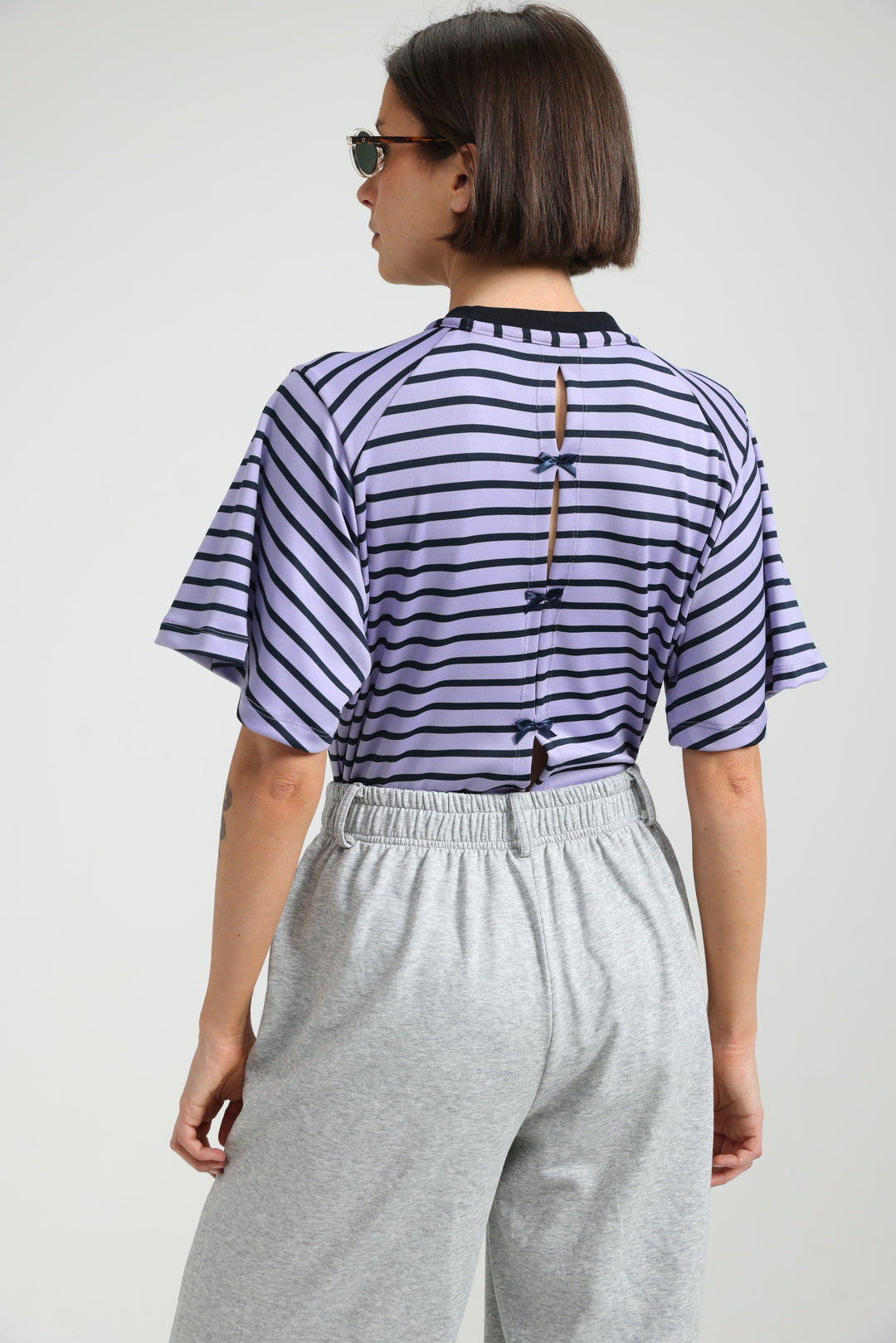 Candy Lilac Striped Bodysuit