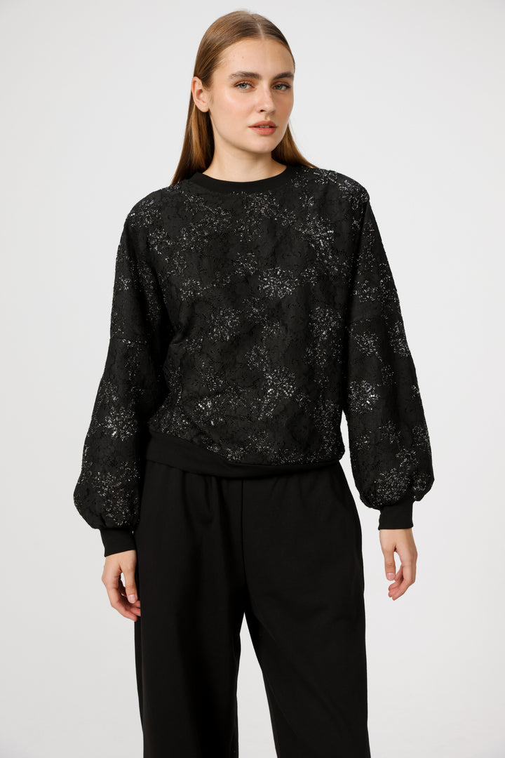 Champagne Black Sweatshirt