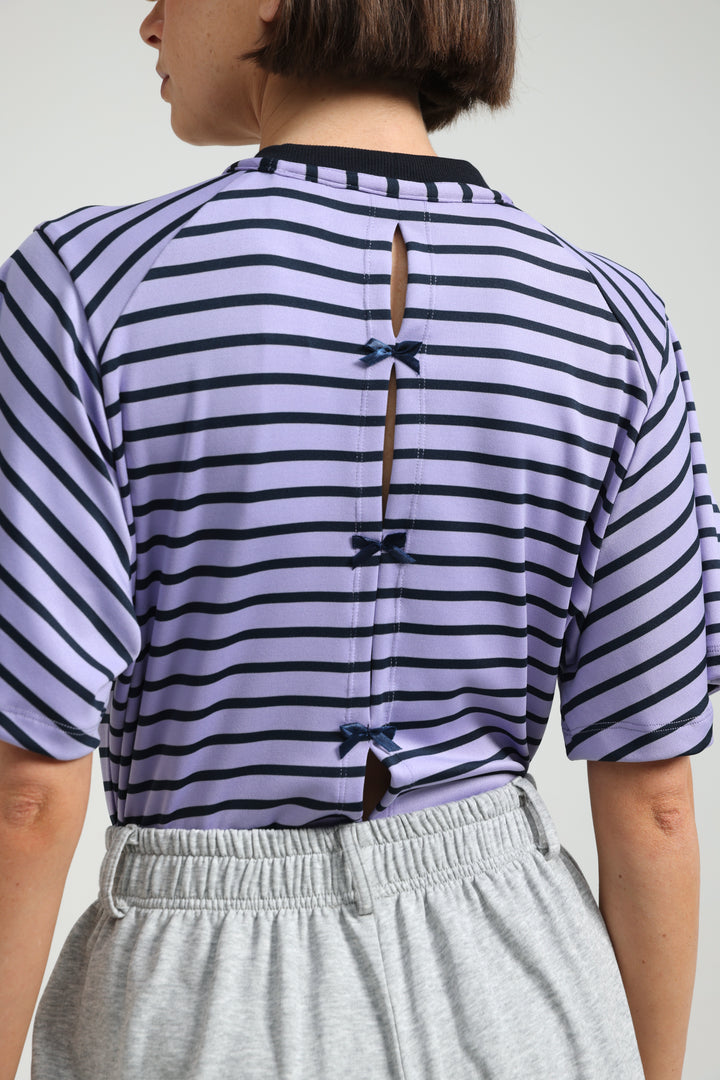 Candy Lilac Striped Bodysuit