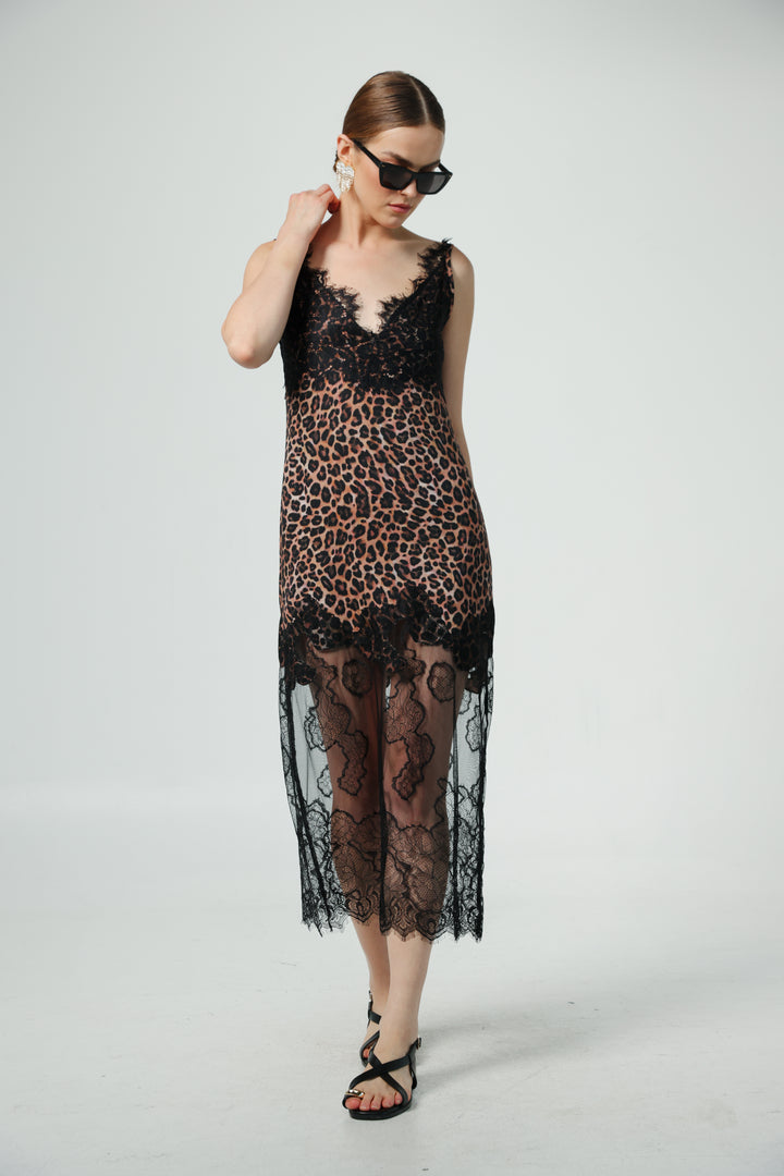 Starry Leopard Dress