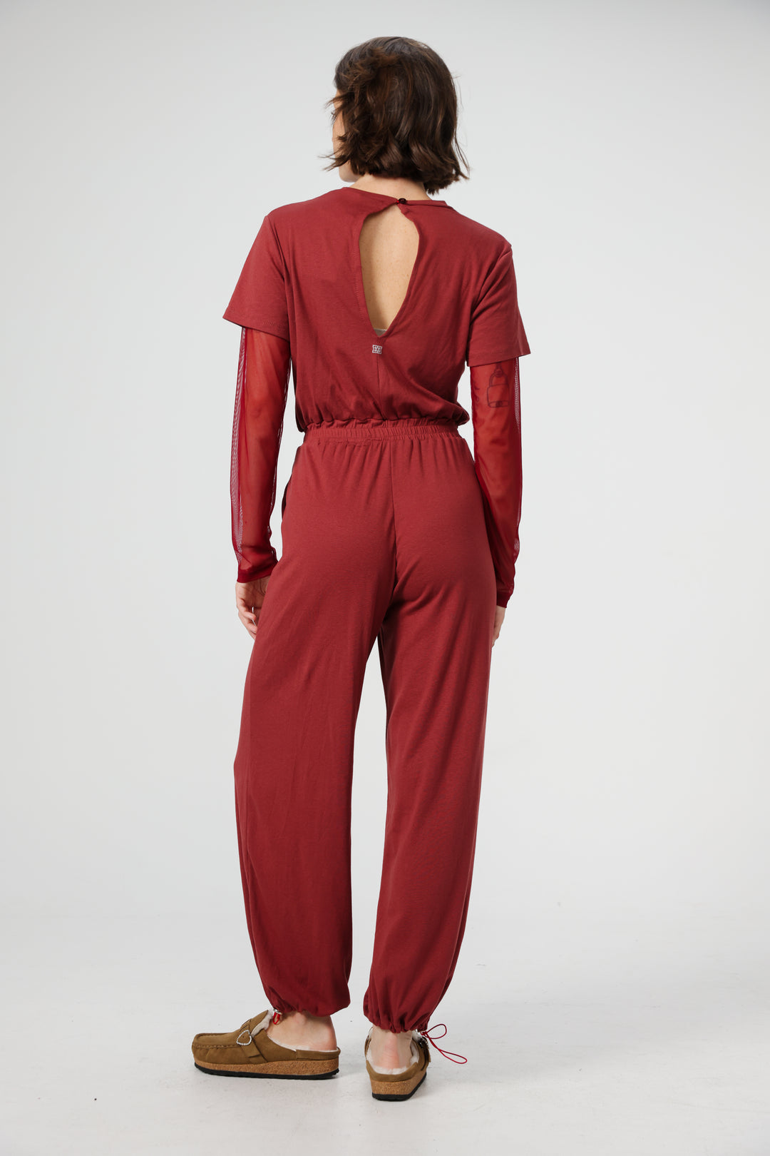 Attached Red Jumpsuit