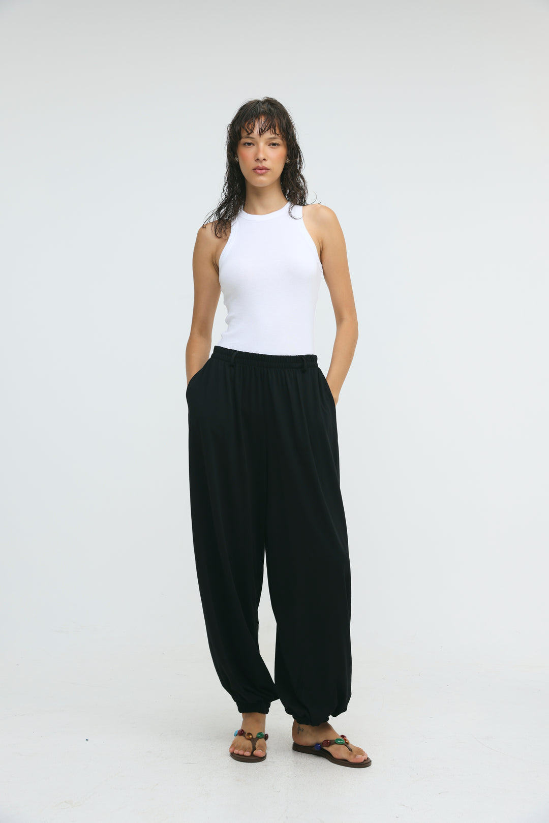 Dani's Black Balloon Joggers