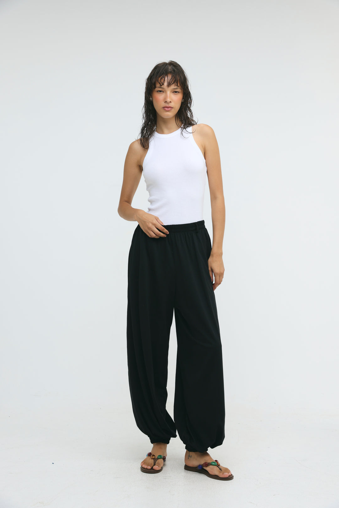 Dani's Black Balloon Joggers