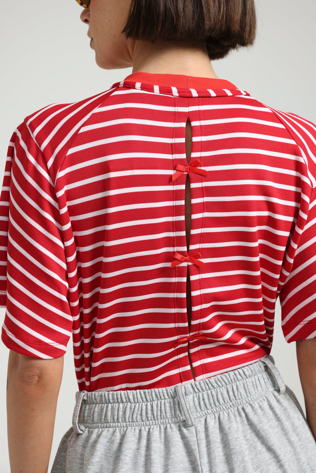 Candy Red Striped Bodysuit