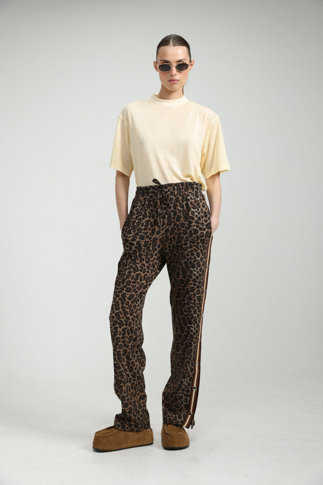 Popper Leopard/Brown Joggers