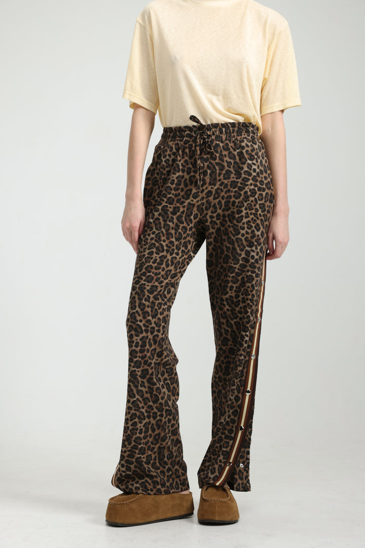 Popper Leopard/Brown Joggers