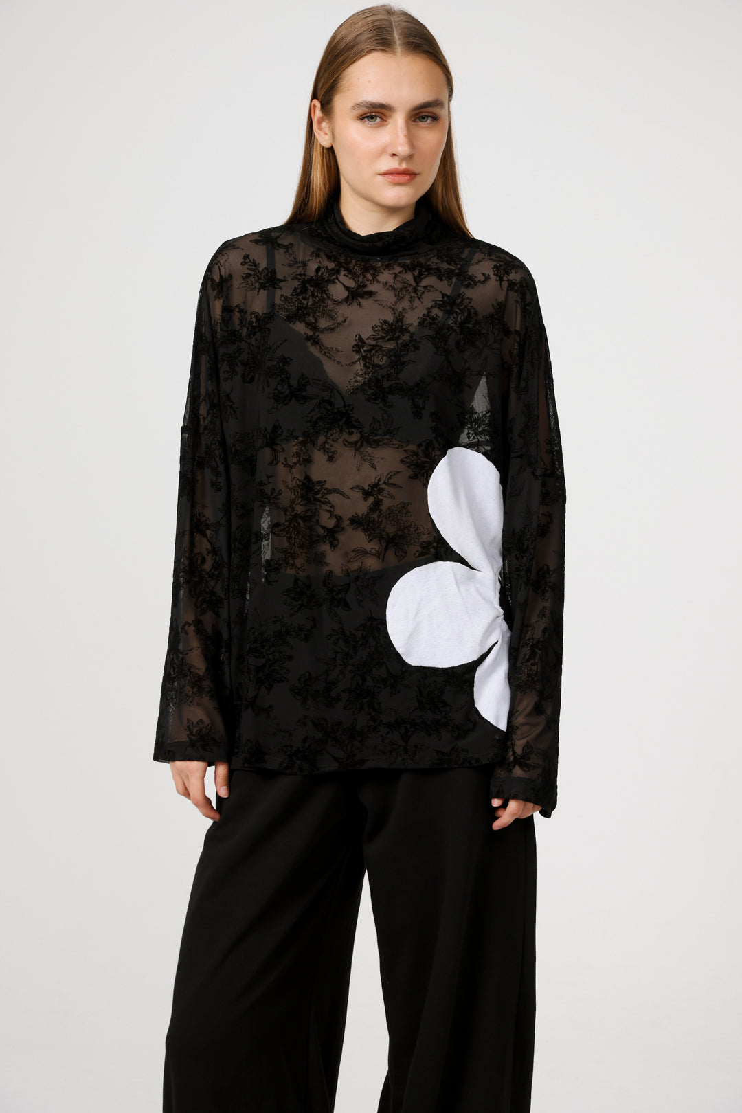 Winding Black Jumper