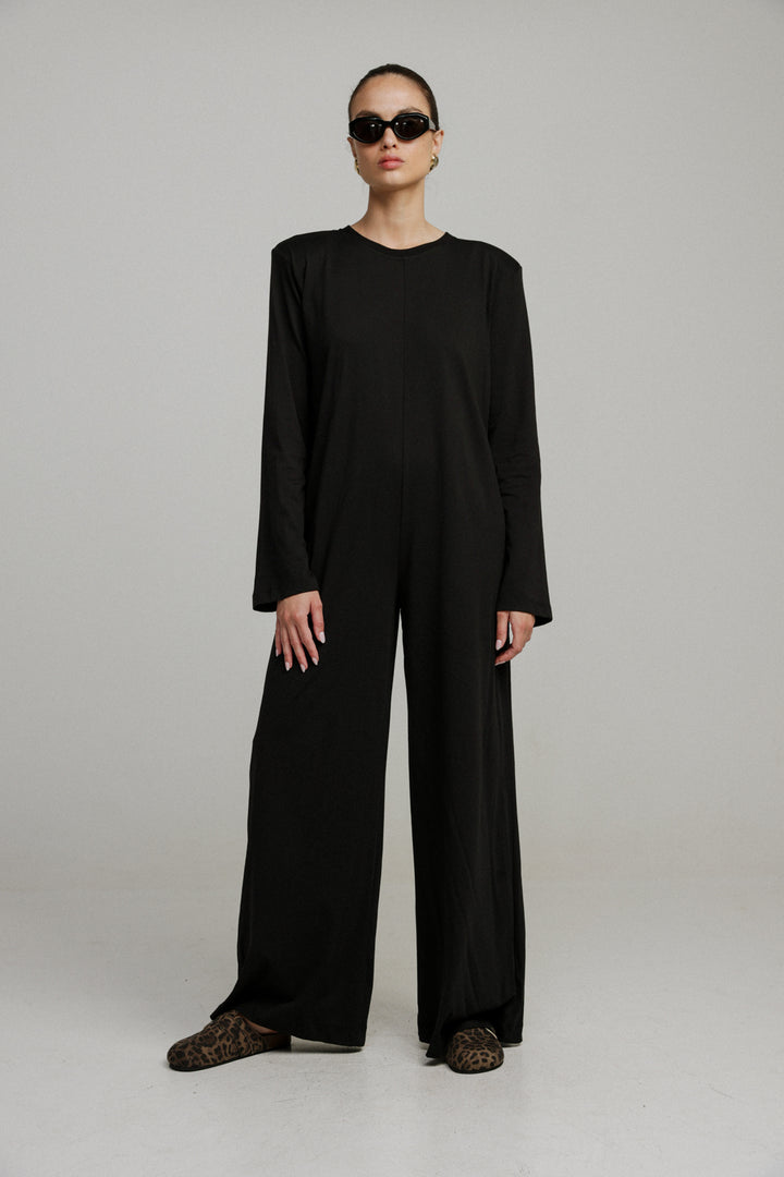 Easier Black Jumpsuit