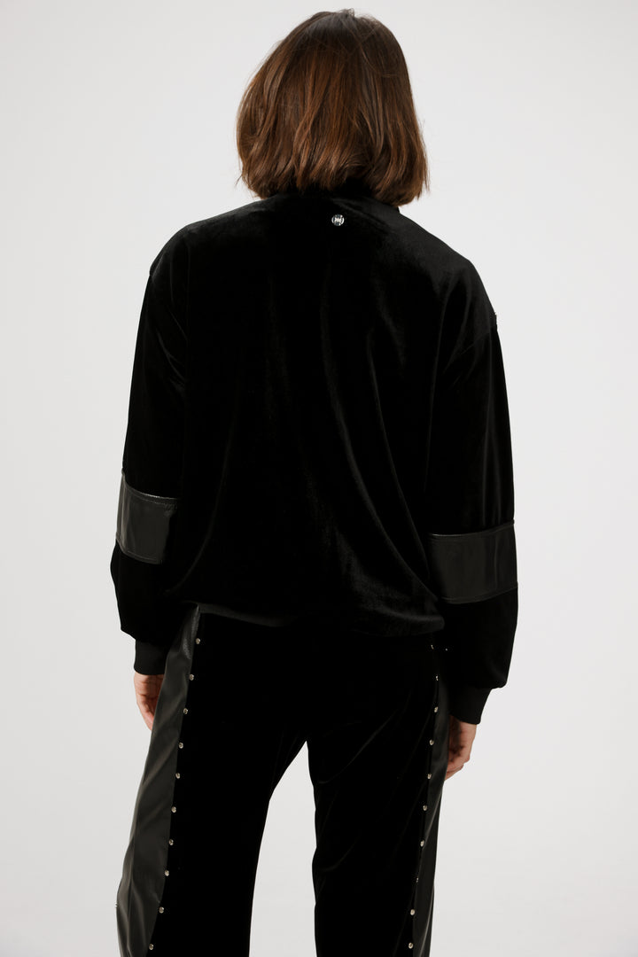 Studded Black Velvet Jacket