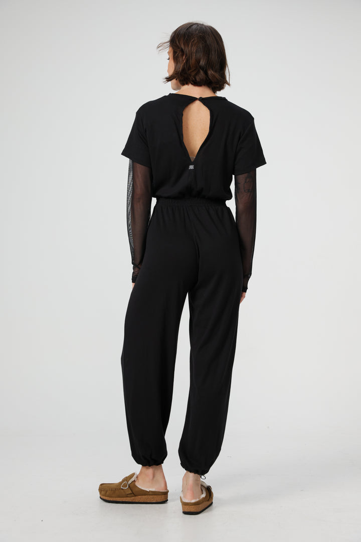 Attached Black Jumpsuit