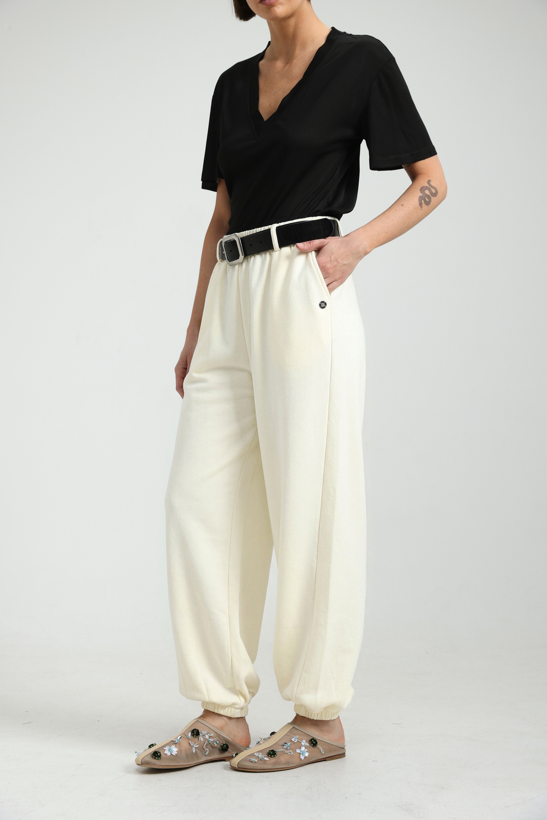 Dani's Cream Joggers