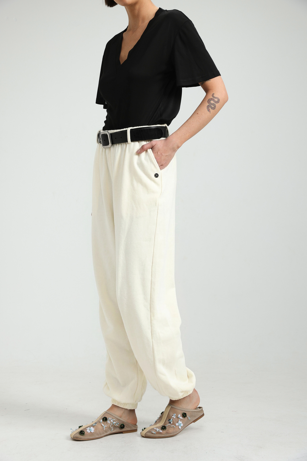 Dani's Cream Joggers