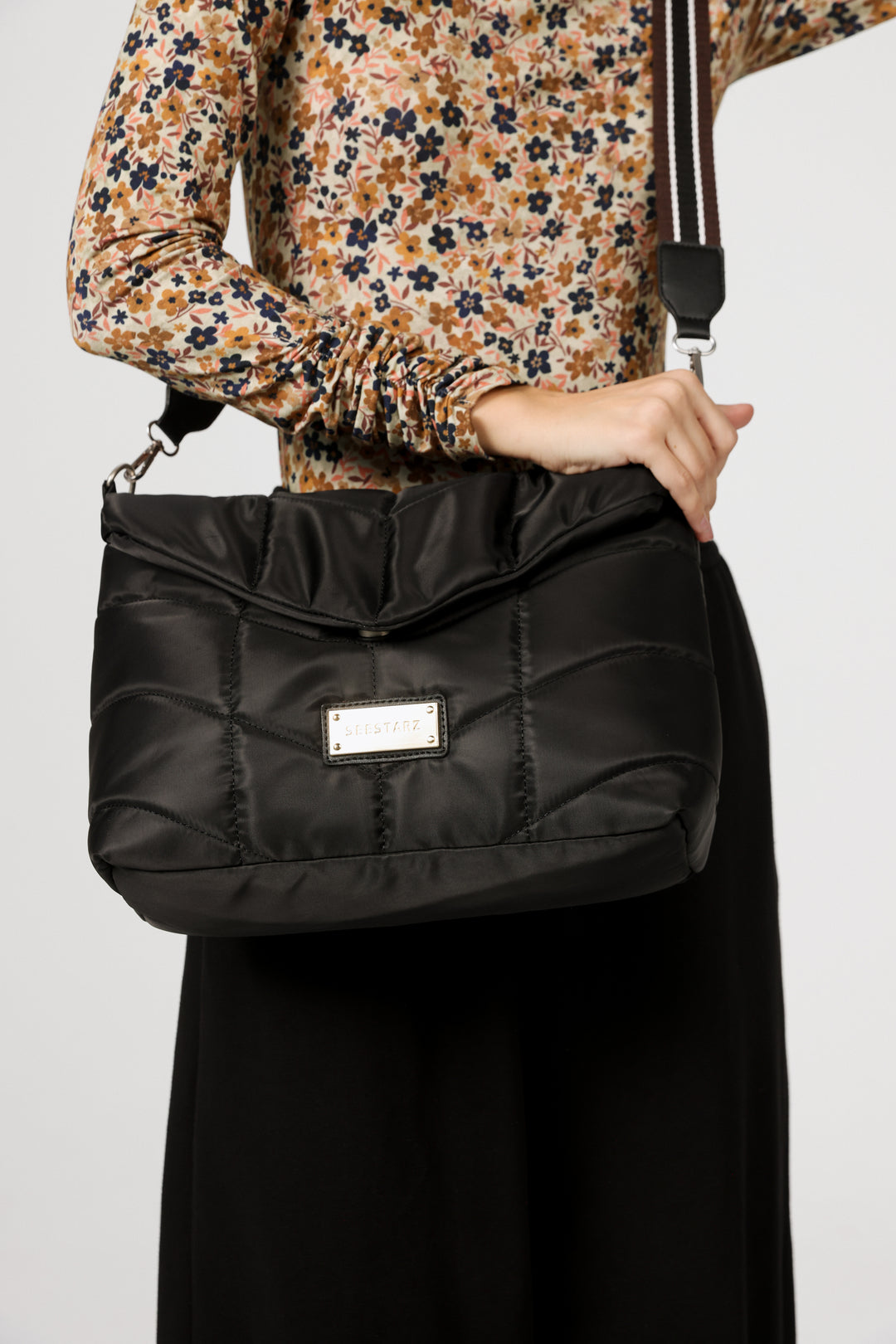 Quilted Black Bag