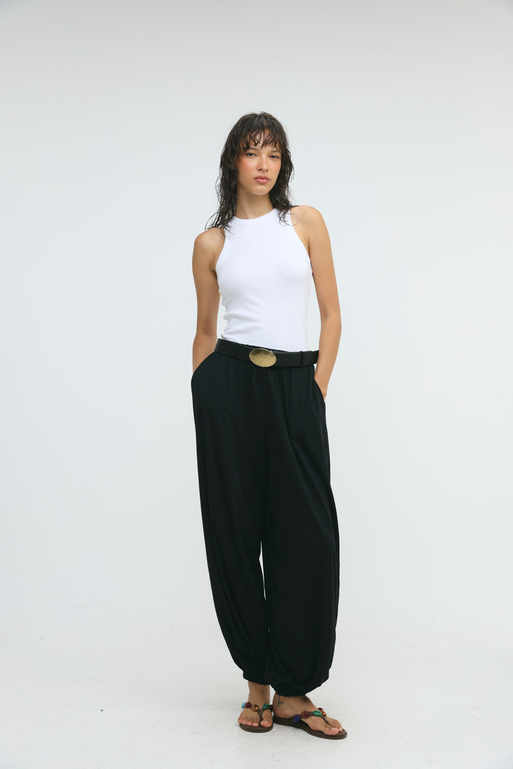 Dani's Black Balloon Joggers