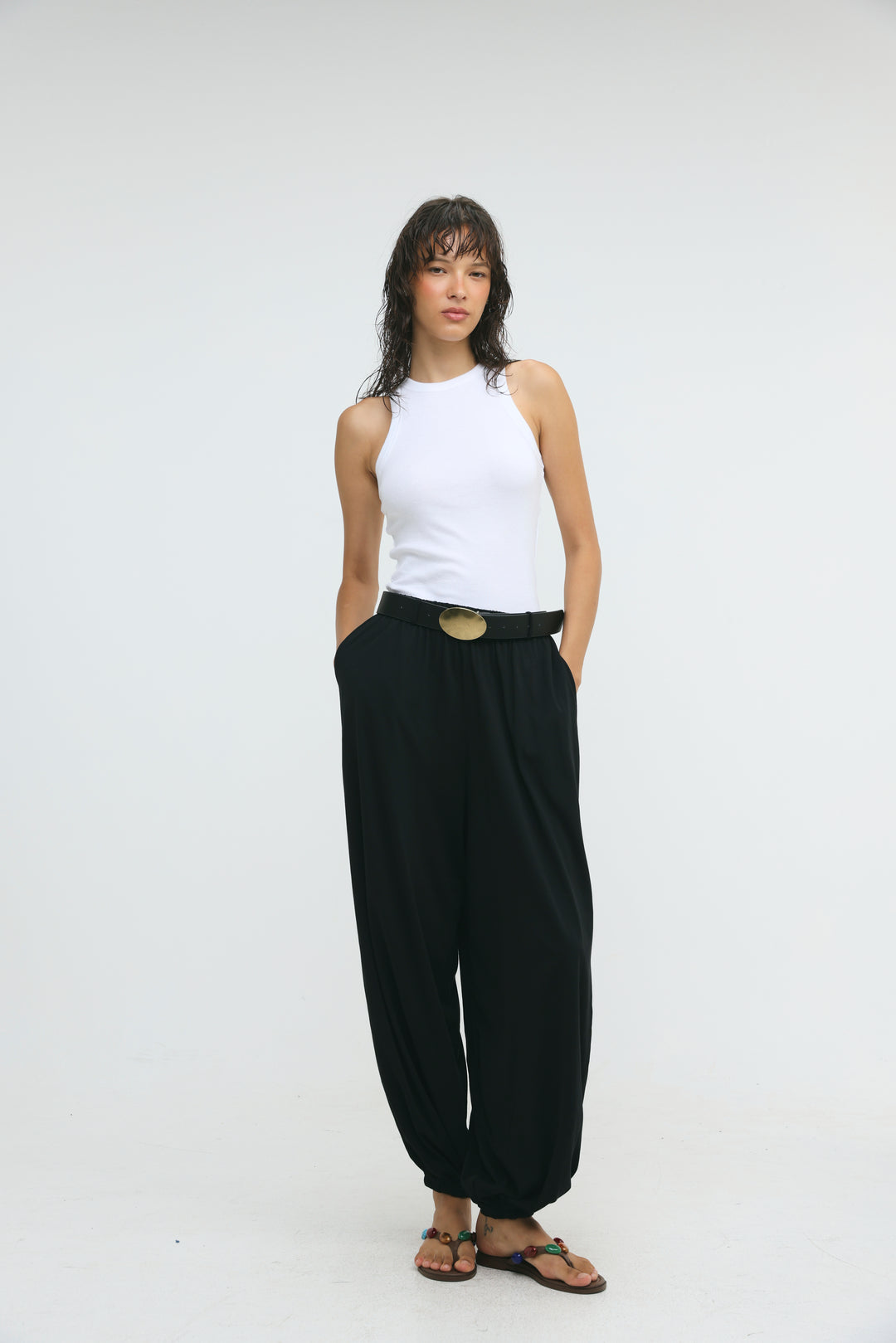 Dani's Black Balloon Joggers