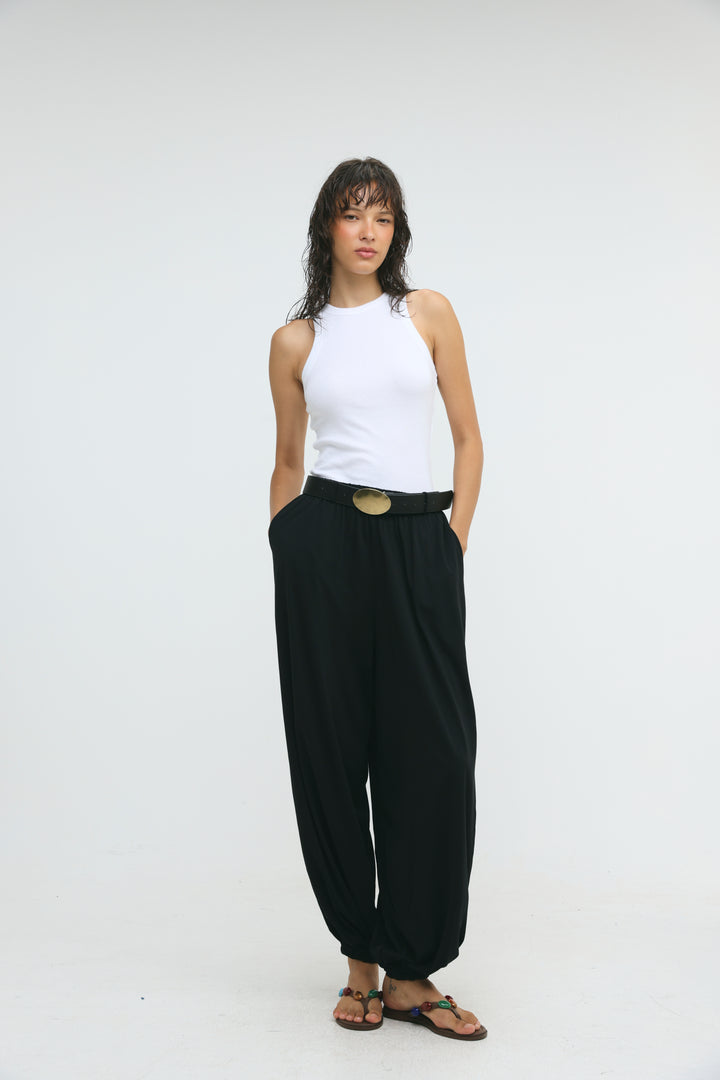 Dani's Black Balloon Joggers