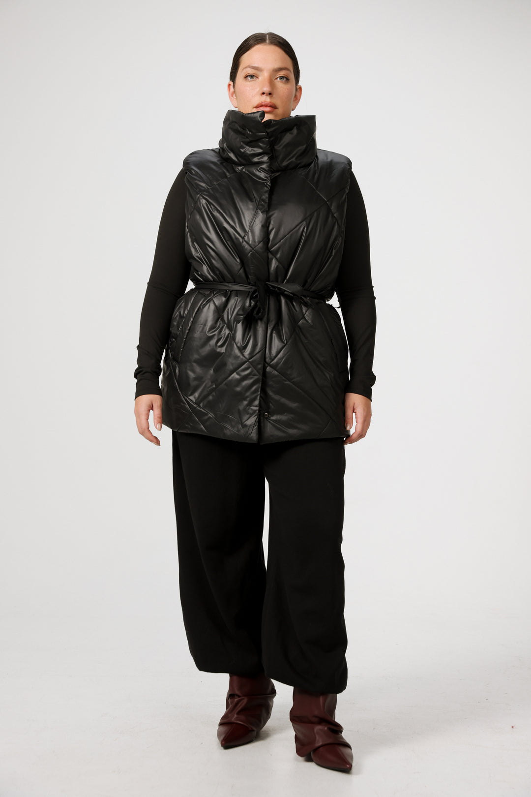 Find Cream Quilted Vest