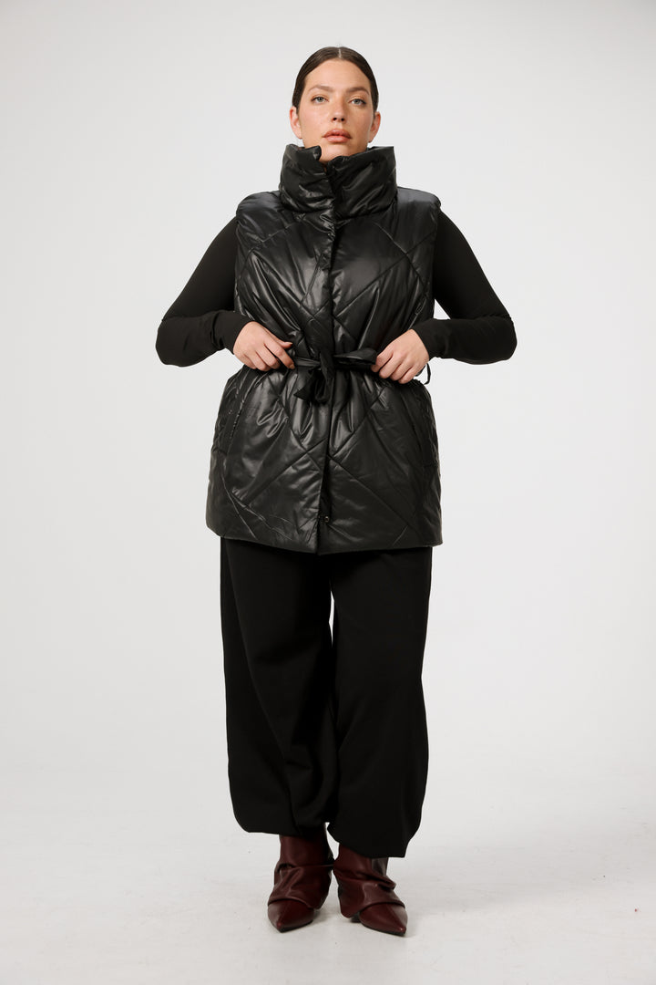 Find Cream Quilted Vest