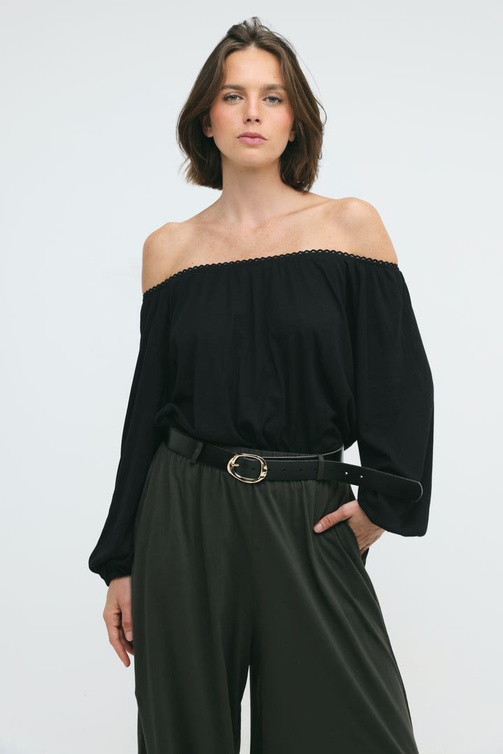Passage Black Bodysuit