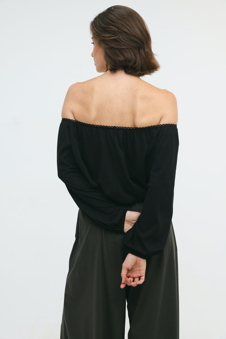 Passage Black Bodysuit