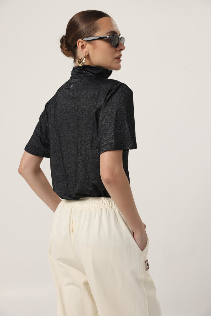 Adamon Sparkly Black Polo