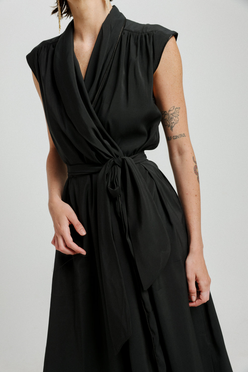 Wrap Black Dress