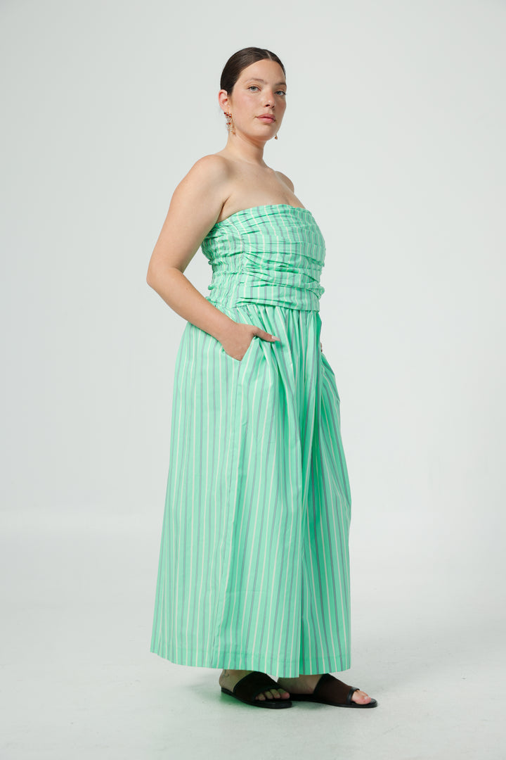 Listen Blue Strapless Dress