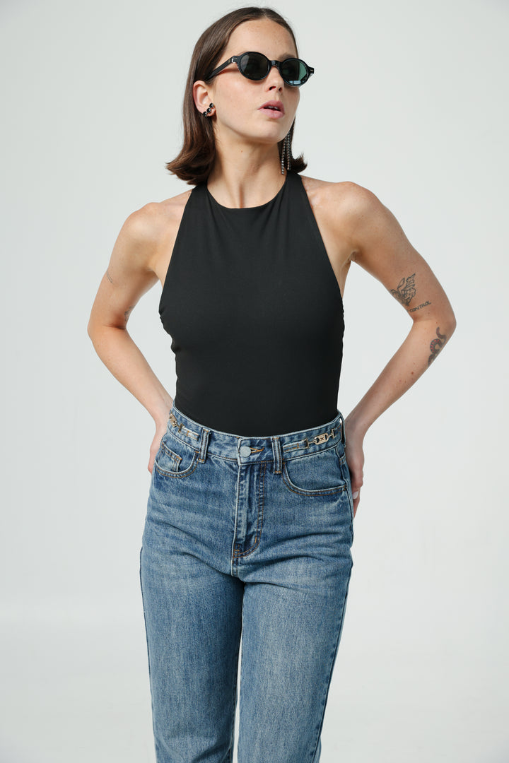 Chord Black Bodysuit