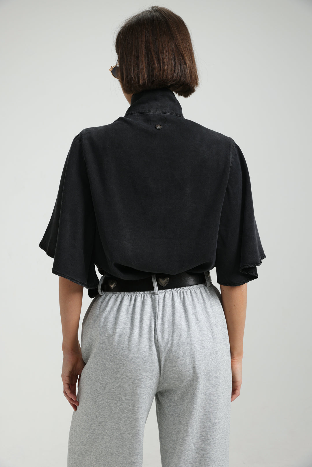 Adamon Lace Black Denim Polo