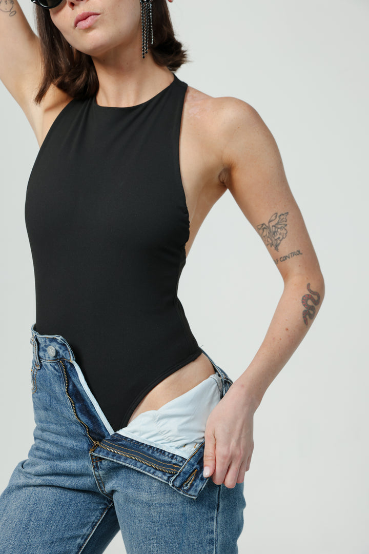 Chord Black Bodysuit