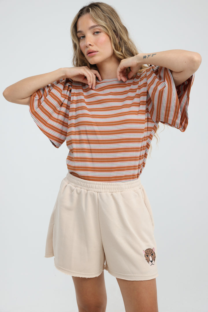 First Orange Stripes T-Shirt
