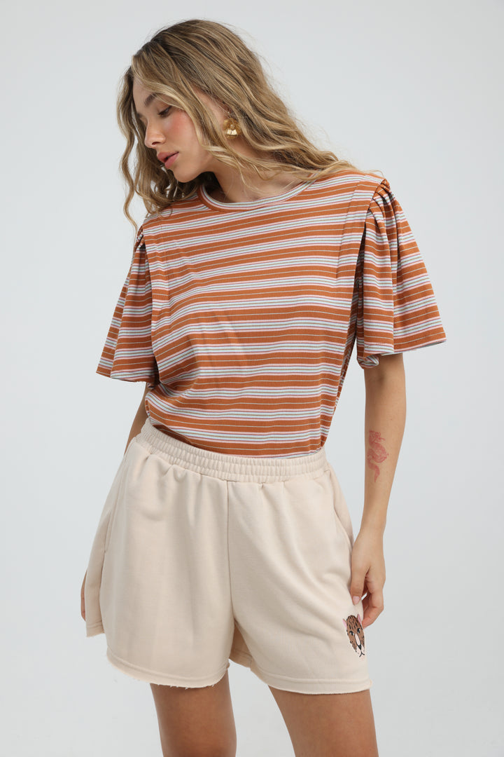 First Orange Stripes T-Shirt