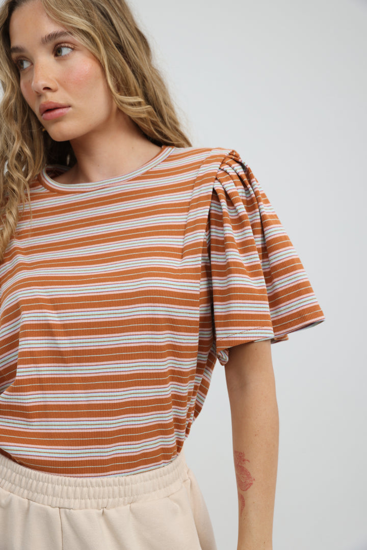 First Orange Stripes T-Shirt