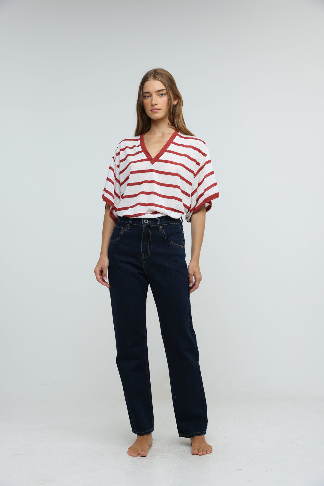 August Red Striped T-Shirt