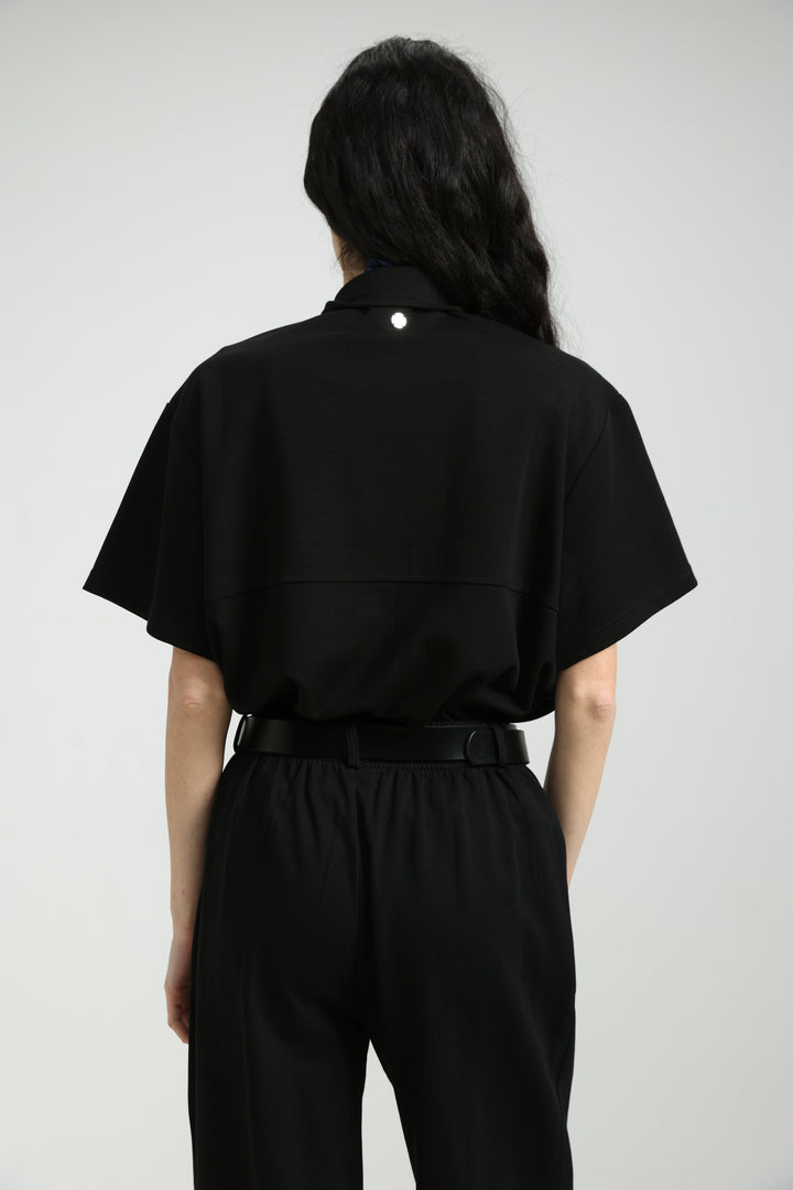 Sun Black Polo T-Shirt