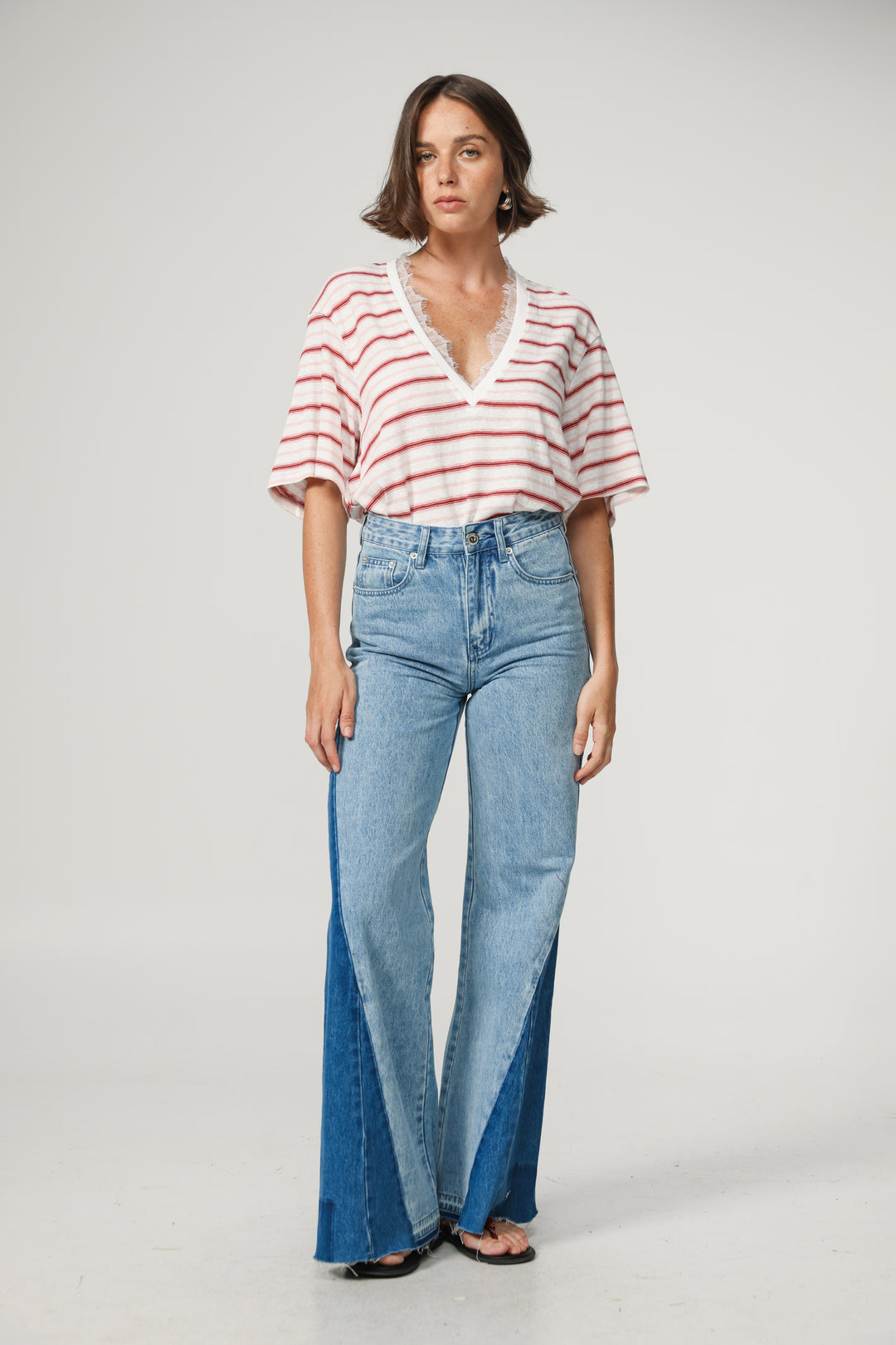 Glow Pink Striped T-Shirt
