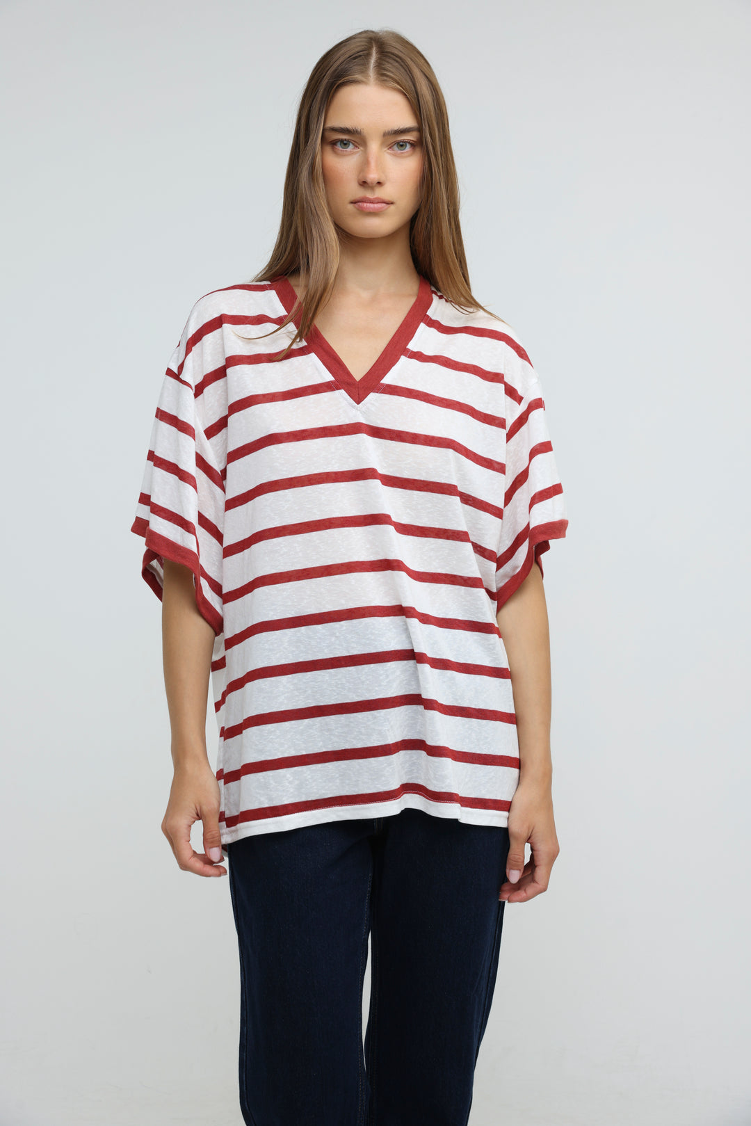 August Red Striped T-Shirt