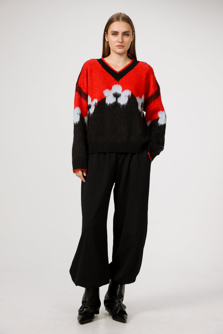Me Red&Black Sweater