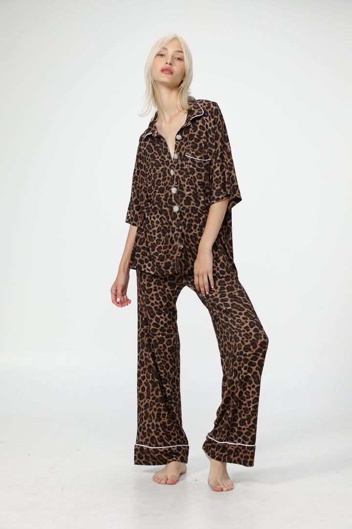 Digi Leopard Pajama Set