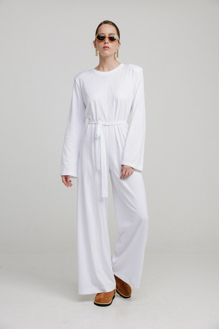 Easier White Jumpsuit