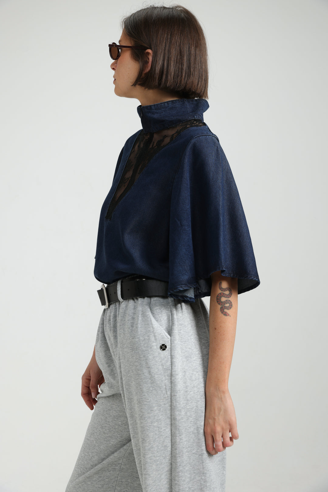Adamon Lace Dark Denim Polo