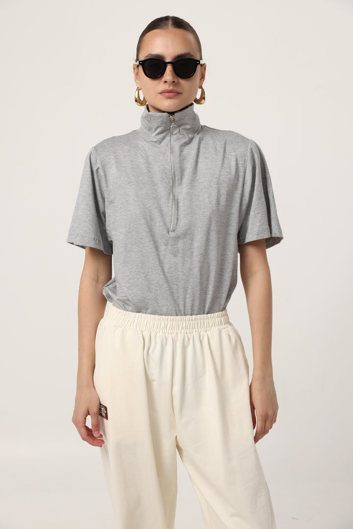 Adamon Sparkly Grey Polo