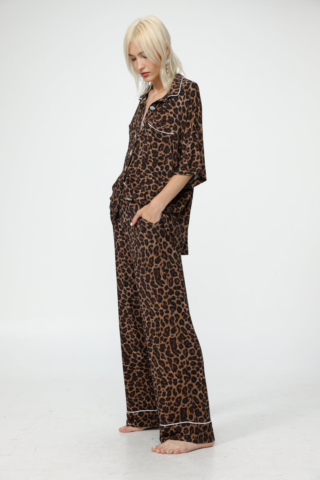 Digi Leopard Pajama Set
