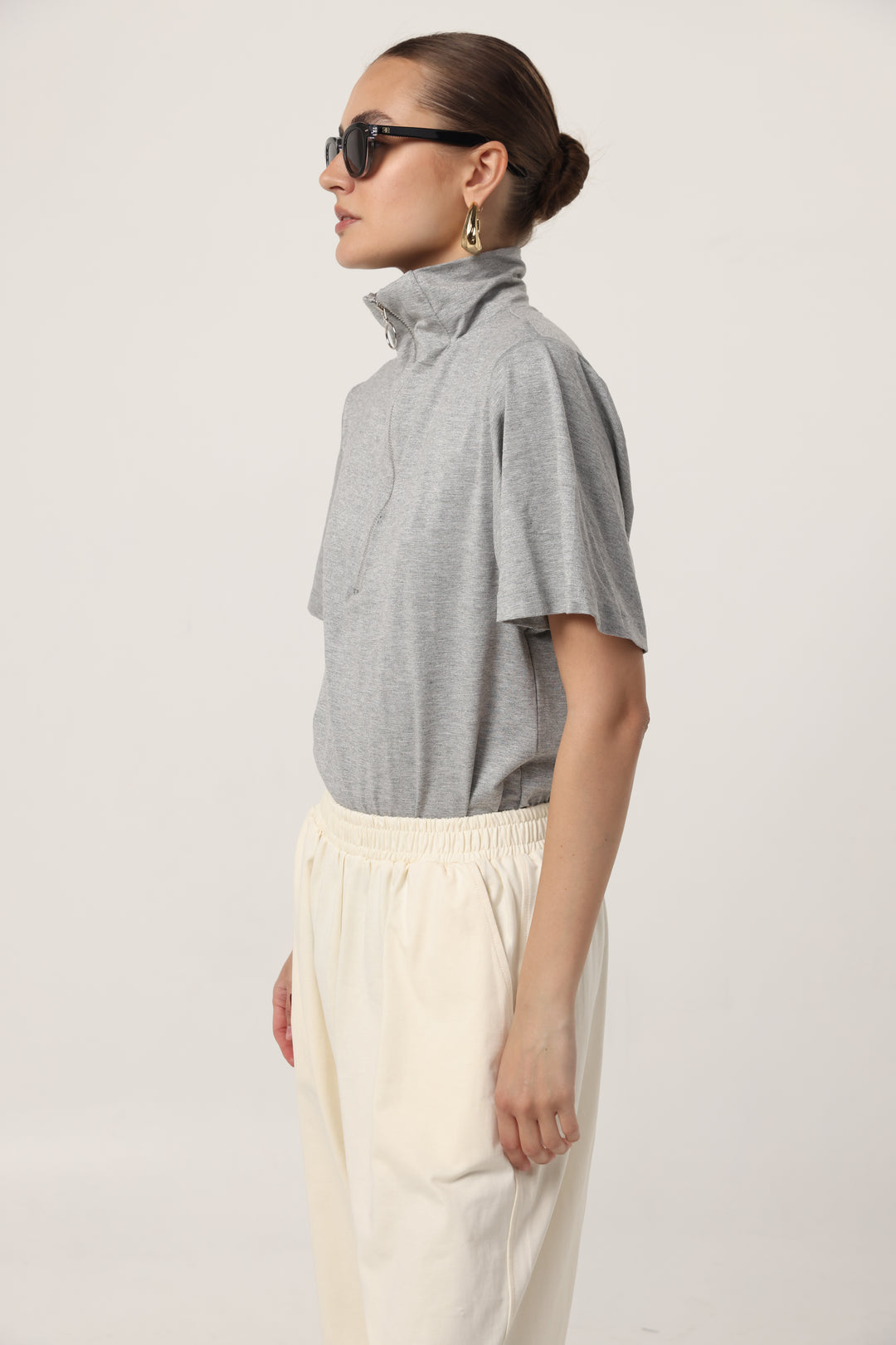 Adamon Sparkly Grey Polo