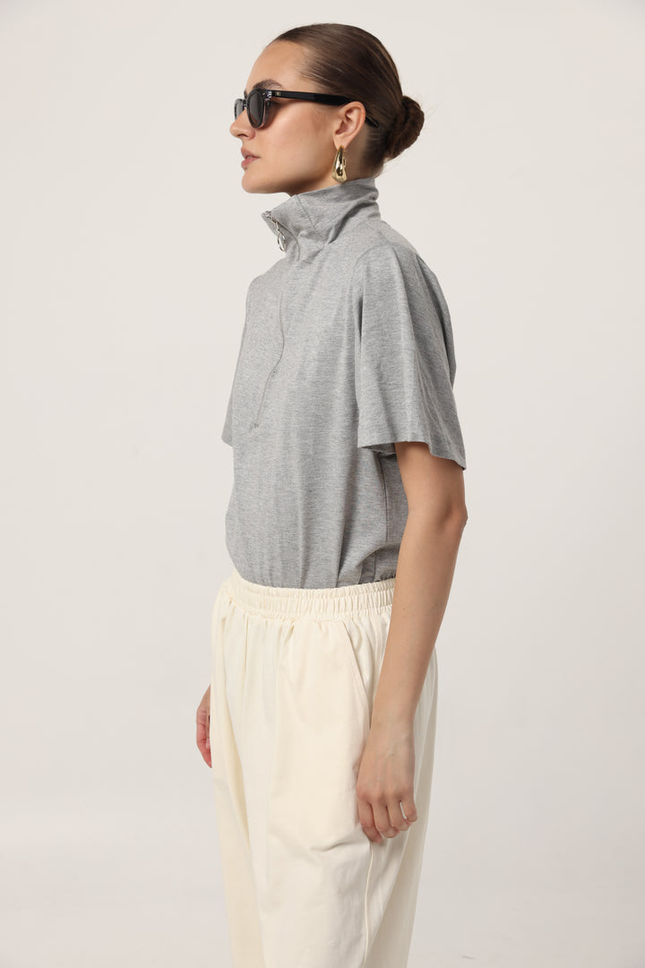 Adamon Sparkly Grey Polo