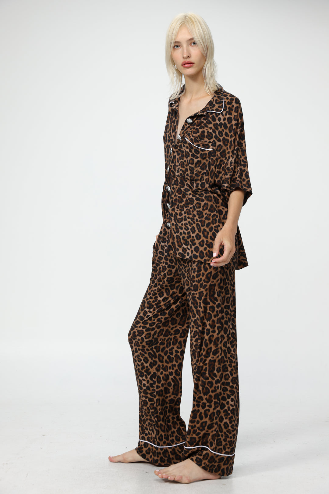 Digi Leopard Pajama Set