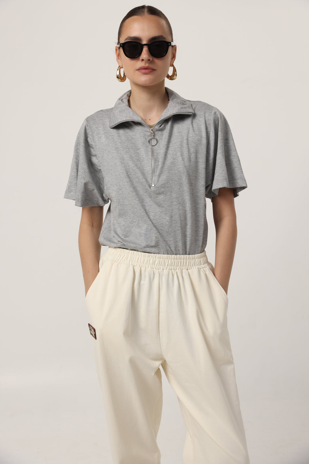 Adamon Sparkly Grey Polo
