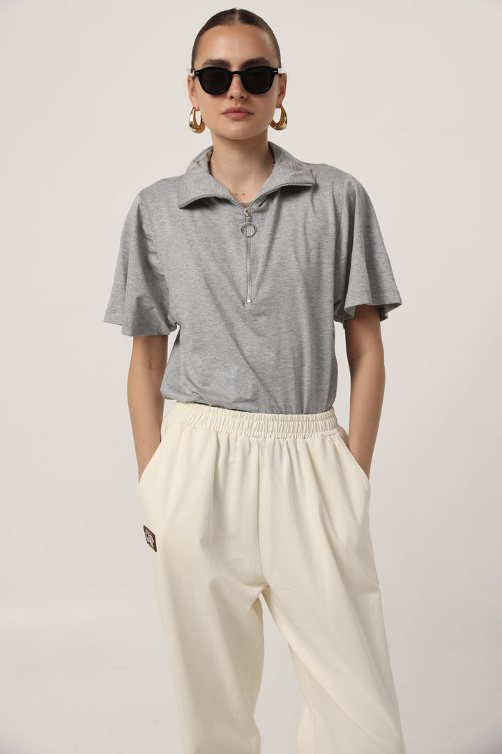 Adamon Sparkly Grey Polo